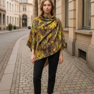 Leopard Snake Multicolor Print Scarf 🧣